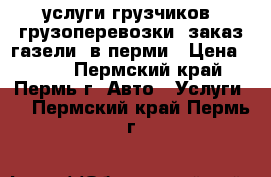 услуги грузчиков, грузоперевозки, заказ газели, в перми › Цена ­ 250 - Пермский край, Пермь г. Авто » Услуги   . Пермский край,Пермь г.